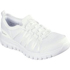 Walking Shoes Skechers Womens Graceful Soft Soul Walking Shoes, Medium, White 11 Medium