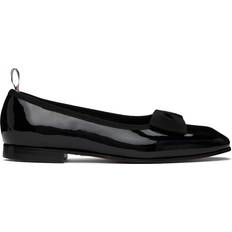 Black Soft Patent Opera Ballerina Flats - Black