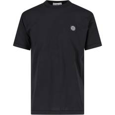 Tシャツ・カットソー STONE  BLACK COTTON T-SHIRT StoneIsland-Shirt-Black-