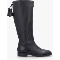 See by Chloé Sko See by Chloé SEE BY CHLOE Tassel Patchwork Black Leather Knee Boots Colour: Black