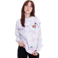 Batik Tröjor Ellesse El Haverford Tie Dye Sweatshirt - White