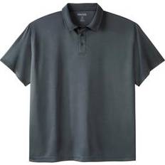 Men - Mesh Polo Shirts KingSize Men's Big & Tall No Sweat Polo in Steel Mesh 4XL