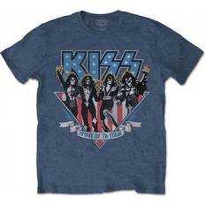 Denim T-shirts Kiss Americana T-shirt - Blauw