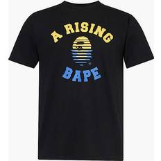 A Bathing Ape Bathing Ape Mens Black Rising Bape Short-sleeved Cotton-jersey T-shirt BLACK