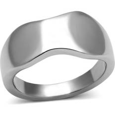 Alamode TK618-7 High Polished No Plating Stainless Steel Ring with No Stone