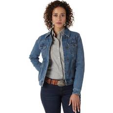 Wrangler Women Outerwear Wrangler Women's Retro Western Jacket, Dark Denim