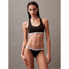 M Bikini Sets Calvin Klein Women's Modern Logo String Bikini Black