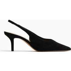 Dame Pumps H&M Dame Sort Slingback pumps semsket skinn