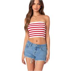 Rouge Chemisiers Edikted Women's Lexi Ribbed Tube Top Red