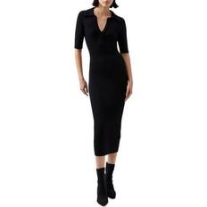 Knitted Dresses French Connection Women's Cosysoft V-Neck Midi Dress Black