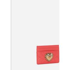 Wallets & Key Holders Dolce & Gabbana Devotion Card - Woman Wallets And Small Leather Goods Orange Leather Onesize