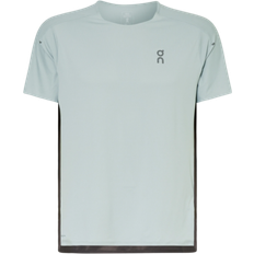 On Running Performance T-Shirt - Light Green/Dark Grey