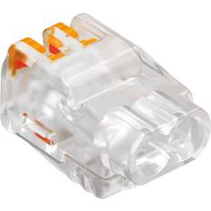 OBO Bettermann 1790 61 225 FL Connector clip flexible: 0.2-2.5 mm² fixed: 0.2-2.5 mm² Number of pins: 2 1 pcs Transparent-orange