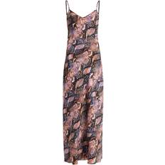 Adjustable Straps - Midi Dresses AllSaints Bryony Tahoe Midi Slip Dress - Tan Brown