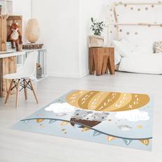 Rectangular Rugs Klebefieber Vinyl-Spielteppich ABC Lernen wie im Flug