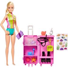 Barbie Marine Biologist Doll & Accessories Mobile Lab Playset HMH26