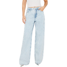 Good American Good Ease Relaxed Sparkle Jeans - Indigo