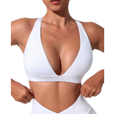 Shein Sport Slayoga Solid Color Halter Neck Sports Bra