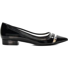 Suede Ballerinas Dune London Hepburn - Black Patent