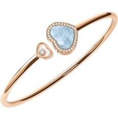 Chopard Chopard Happy Hearts 18ct Rose Gold 0.19ct Diamond Blue Mother of Pearl Bangle