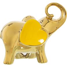 Yellow Decorative Items Alexandra House Living Yellow Elephant Golden Figurine