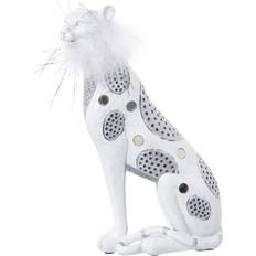 Plastic Figurines Alexandra House Living White Leopard Figurine