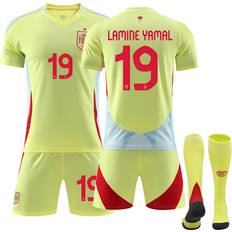 Espanja Jalkapalloasut 2024 UEFA European Championship Football Kit Spain Away No.19 Lamine Yamal