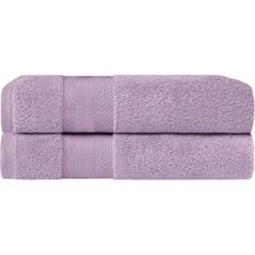 Superior Cotton Solid Heavyweight Bath Towel Purple (172.7x86.4cm)