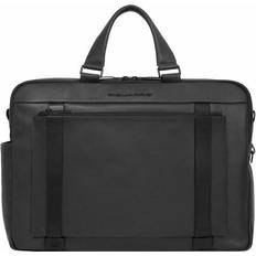 Bandoulière détachable Mallettes Piquadro David Aktentasche Leder 42 cm Laptopfach black