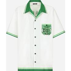 Dolce & Gabbana Mies Paidat Dolce & Gabbana Back Print Vacation Shirt White/Green