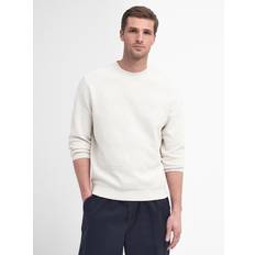 Clothing Barbour Diamond Stitch Sweatshirt, Whisper White