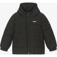 BOSS Black Hooded Puffer Jacket