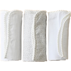 Pom Pom Mini Muslin Blanket 3-pack