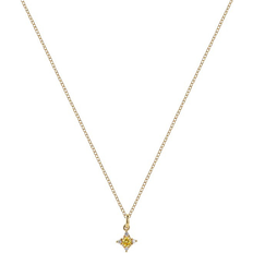 Christ Chain Necklace - Gold/Transparent