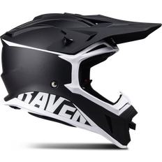 Motorcykeludstyr Raven Airborne Evo Cross Sort/Hvid Voksen