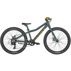 24" - Skivebremse Børnecykler Scott Scale Rigid 24" 2024 Turtle Green/Orange Børnecykel