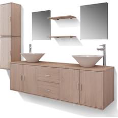 Muebles de lavabo doble vidaXL (273688)