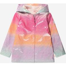 Blanc Imperméables BillieBlush Girls Pink Rainbow Glitter Raincoat