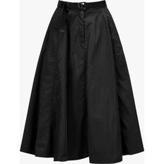 Moncler Women Clothing Moncler Black Belted Midi Skirt 999 Black IT