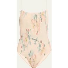 XXS Badeanzüge Toteme Off-White Smocked One-Piece Swimsuit