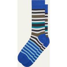 Clothing Paul Smith Men's George Stripe Crew Socks Blues