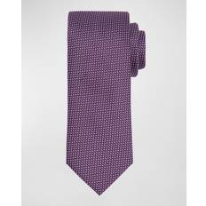 Purple Ties Canali Men's Micro-Jacquard Silk Tie PURPLE