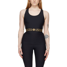 Polyamide Tank Tops Versace Greca Border Tank Top - Black