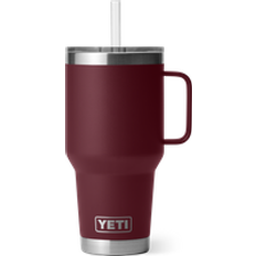 Yeti Rambler 35oz Straw Red Travel Mug