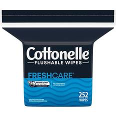 Aluminum-Free Skin Cleansing Cottonelle FreshCare Flushable Wet Wipes Refill 252-pack