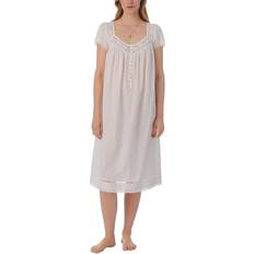 Blanc - Femme Chemises de nuit Eileen West Lace Trim Nightgown