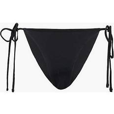 Womens Black Brand Print Coverage Bikini Bottom BLACK