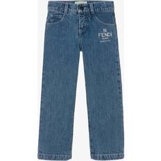 Fendi Boys Blue Denim Ff Logo Jeans 12-14 year