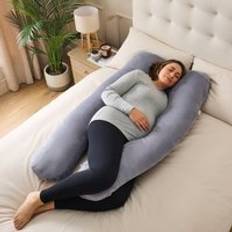 Grey Pregnancy & Nursing Pillows Silentnight Silentnight Body Support U-Shaped Pregnancy Pillow Grey