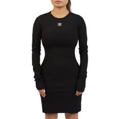 M Dresses Adidas Essential Ribbed Long Sleeve Dress